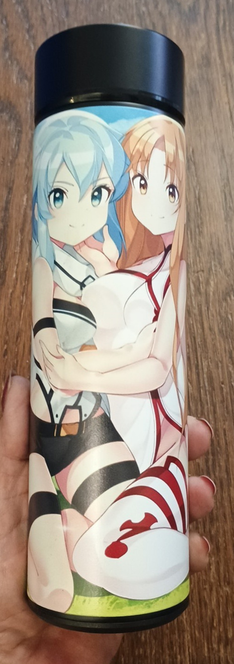 Sword Art Online Sexy Asuna & Sinon Otaku Box Thermos Tumbler Travel Mug Bottle